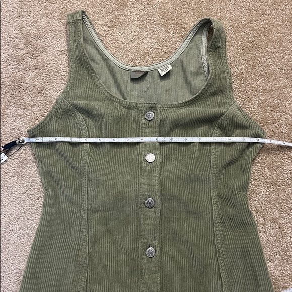 Levi's TULI CORDUROY MINI DRESS Green Size Small - Picture 9 of 15